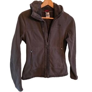 Brown The North Face sweater fleece jacket Small petite Soft & Cozy Lightweight